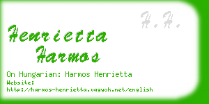 henrietta harmos business card